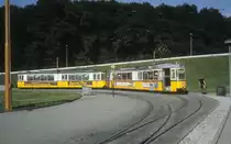 Stuttgart SSB SL 15 (GT4 485 + GT4 667) Freiberg / M�nchfeld im Juli 1979.