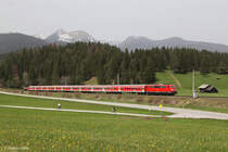 111 026 mit RB 59544 am 01.05.2013 bei Klais.