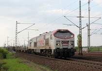 OHE 330094 / 250 001-5 mit Stahlzug bei Porz (Rhein) am 02.05.2013