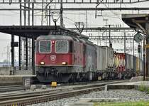 G�terzug der SBB am 23.04.2013 am Bahnhof Hendschiken (CH) Richtung Norden