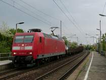 145 035  Dienstfahrt  durchf�hrt am 4.5.13 mit ihrem gemischten Gz Dresden Stetzsch.