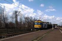 E-lok 182 156-0 der CTL Logistics mitKohlezug in Bieruń Nowy(Oberschlesien)am13.04.2013. 