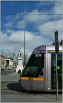 Die O'Connell Street mit dem   O'Connell Monument  von J-H Foley und der 120 hohe Spire.
14. April 2013