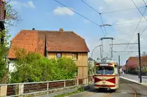 Wagen 522 als Maibaumexpress bei Heisede Marienburger Stra�e (01.05.2013)
