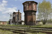 05.05.2013 Wittenberge; Wassert�rme des ehem. Bw , heute Historischer Lokschuppen