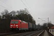 185 357 am 20.11.12 mit einem KLV in Regensburg-Pr�fening.