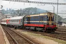 721 058 bei Verschub in Bratislava Hlavna Stanica am 7.05.2013