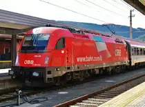 1216 016 mit �BB IC am 07.08.12 in Innsbruck Hbf.