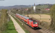 146 114-4  Baden W�rttemberg erfahren  mit dem RE 5343 (Offenburg-Basel SBB) bei Denzlingen 17.4.13