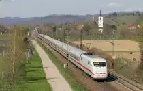 401 074-1  Z�rich  als ICE 75 (Hamburg Altona-Z�rich HB) bei Denzlingen 17.4.13