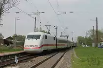 401 004-7  M�hldorf am Inn  am 02.05.2013 bei der Durchfahrt in Kenzingen. Der Zug fuhr �ber das �berholgleis, da die zwei Hauptgleise wegen einer Baustelle gesperrt sind.
