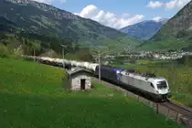 Am 04.05.13 konnte ich an der Heislst�ll kurz vor Angertal den Steiermarkbahn-GAG 42699 ((Schwedt/Oder -) Freilassing - Jesenice) ablichten. Zugloks war die SETG 182 601 und MGW 183 500.
