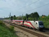 1116.249 auf dem Weg nach Graz als Rj 15555 kurz vor Brunn Maria Enzersdorf 