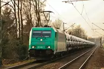 185 608-7 von  LTE  mit G�terzug in Neuss S�d am 03.04.13.