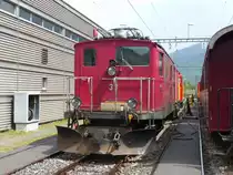MGB - Tag der offenen T�r in der Depot/Werkst�tte im Glisergrund -Ausstellungsst�ck Oldtimer HGe 4/4 33 am 27.04.2013
