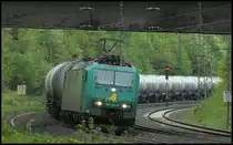 185 533 von Rail4Chem mit Kesselwagenzug am 09.05.13 in G�tzenhof. Gru� an den Tf!! 