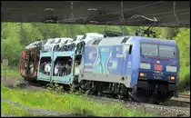 152 138 mit G�terzug am 09.05.13 in G�tzenhof. Gru� an den winkenden Tf :D