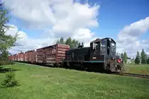 Kanada / Qu�bec: Eine Werkslokomotive, aufgenommen im Industriegebiet vo Alma, einer Stadt am Lac Saint-Jean in der kanadischen Provinz Qu�bec. Aufgenommen im August 2012.