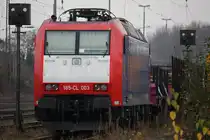 Captrain 185-CL 003 am 24.11.12 abgestellt in D�sseldorf-Rath.