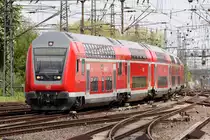 RE 6 nach D�sseldorf mit Schublok 146 008-8 Einfahrend in den Dortmunder Hbf. 9.5.2013 