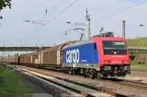 Am 8.Mai 2013 war SBBC 482 041 mit einem H-Wagen Zug in Elze(Han) auf dem Weg nach Freilassing.