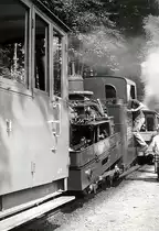 Schweiz, Brienz, Brienz Rothornbahn, Scan eines Fotos aus dem Jahr 1964.