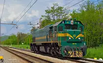 S� 664-112 f�hrt als Lokzug durch Maribor-Tabor Richtung Tezno Verschiebebahnhof. /9.5.2013