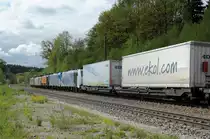 ... und noch ein Nachschu� auf die ganze Fuhre (189 112 & 914 sowie 189 150 & 187 003 mit 185 663 und dem EKOL am 04.05.13 in A�ling)