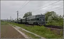 Zwecks �berstellungen von Wagen war �GEG 2050.05 am 11. Mai 2013 unterwegs.
Hier als SLP 95499 (Friedberg - Ebenfurth), aufgenommen bei der Einfahrt in den Zielbahnhof.