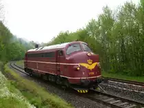 Am 11.05.13 gab es die Schwarzenberger Eisenbahntage, hier die Nohab Gast Lok.