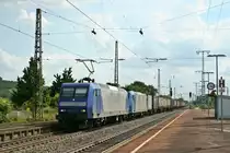 145-CL 202 zusammen mit einer  kalten  185 und einem KLV-Zug am 13.08.12 bei der Duchfahrt in M�llheim (Baden).