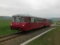 KSR 172 132-3 + 172 171-1 als DLr 25710 von Karsdorf nach Nebra, am 01.05.2013 bei Reinsdorf (b Nebra).