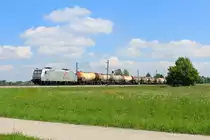 185 531 von TX Logistik befand sich tot am Zugende des 90975. Aufgenommen am 18. Mai 2013 bei �bersee.