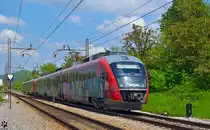 S� 312-105 f�hrt durch Maribor-Tabor Richtung Dobova. /9.5.2013