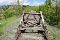 Die w�rttembergische Schwarzwaldbahn am 18. Mai 2013 an der Eisenbahnbr�cke kurz vor Weil der Stadt.