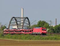 Am 19.Mai 2013 war 101 058 bei Burgstemmen (KBS 350) mit einem AZ auf dem Weg Richtung S�den.