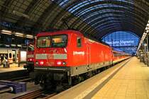 Am Abend des 10.05.2013 wartete 114 010 mit ihrem SE 50 nach W�chtersbach auf Abfahrt in Frankfurt (Main) Hbf.