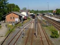 Hier der Blick �ber den Bahnhof von Neuenmarkt-Wirbserg am 19.Mai 2013.