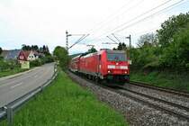 146 234-0 mit der RB 26573 am 09.05.13 in der S�dkurve von Schallstadt.