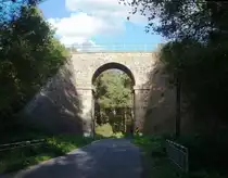 Blick auf die Br�cke in Plasy am 28.8.2011