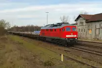 232 131 mit Alu-Zug in Aulendorf (09.11.2012)
