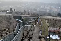 Am 27.2.2013 befuhren wir die Standseilbahn in Vevey zum Mont P�lerin, um den Sonnenaufgang zu fotografieren.
