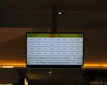Zugzielanzeiger in der Bahnhofhalle von Erfurt Hbf, w�hrend der Vollsperrung �ber Pfingsten wegen der ESTW Anpassung; 19.05.2013