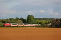 Am 12.Mai 2013 schob 101 108 den IC 2174 bei Burgstemmen nach Kassel-Wilhelmsh�he.