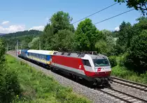 Am 31.05.2011 fanden zwischen St. Veit an der Glan und Neumarkt Messfahrten mit der neuen Skoda E109 statt.

Messobjekt CD 380 006 wurde mit dem Messzug SPROB 97706 gezogen von der 1014 014 und geschoben von der 1014 011 (RCA-Design) bei Goggerwenig auf der Fahrt nach Neumarkt fotografisch festgehalten.