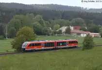 642 116 hat am 22.5.13 Ramsberg verlassen und f�hrt weiter nach Pleinfeld.