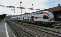 RABe 511 111 abgestellt in St. Gallen St. Fiden. Ab Juni kommen diese Z�ge, Regio Dostos, im Rheintal zum Einsatz, dieser Zug dient der Lokf�hrerinstruktion, 25.05.2013.