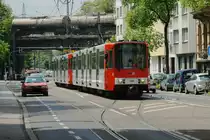 2104 als umgeleitete Linie 3 auf dem Gleiswechsel Eifelplatz am 25.05.2013.