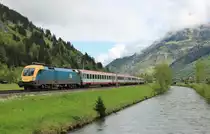 Am 5.Mai 2013 war MAV 470 006 mit OIC 592 bei Dorfgastein auf dem Weg von Salzburg nach Klagenfurt Hbf.