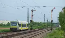 VT 650.725 agilis ist am 07.05.13 in Hirschaid auf dem R�ckweg nach Ebern zu beobachten.